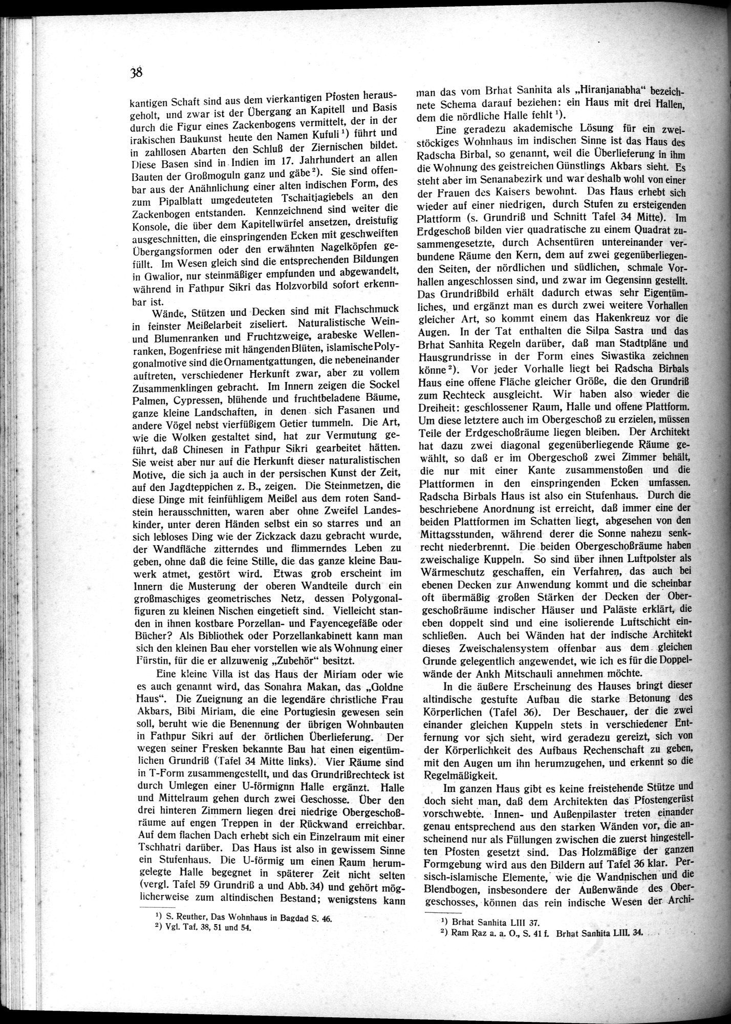 Indische Palaste und Wohnhauser : vol.1 / 48 ページ（白黒高解像度画像）