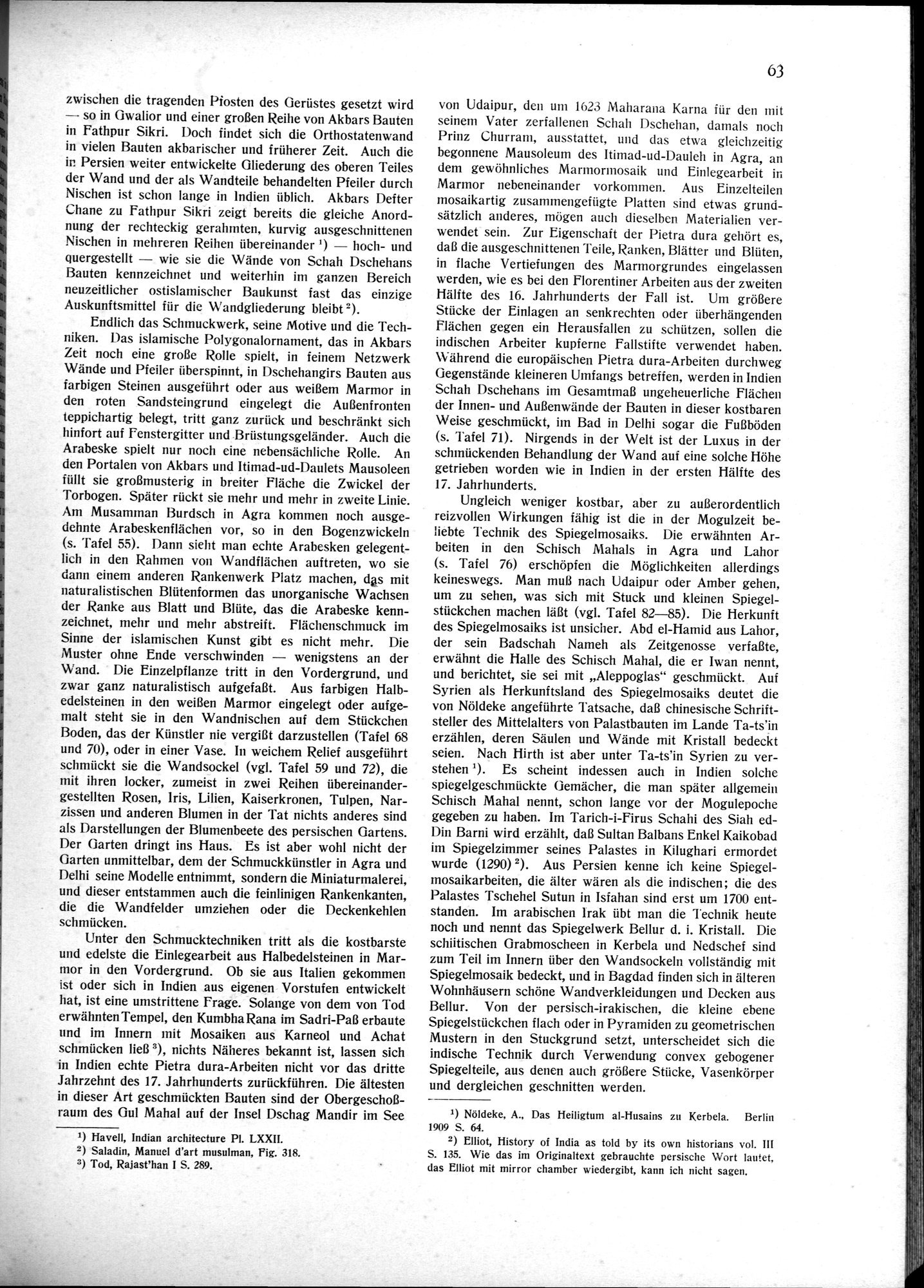 Indische Palaste und Wohnhauser : vol.1 / Page 73 (Grayscale High Resolution Image)