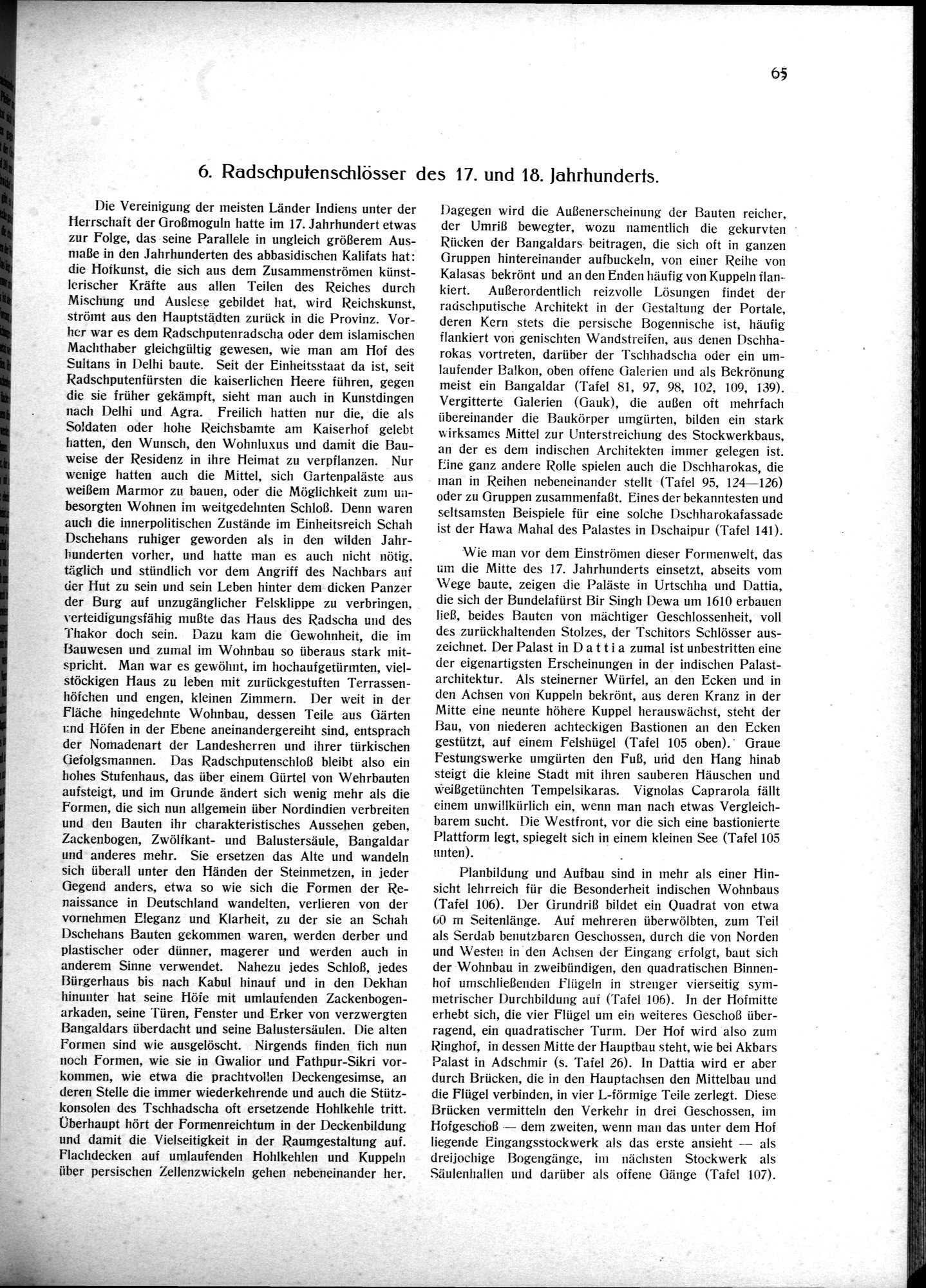 Indische Palaste und Wohnhauser : vol.1 / 75 ページ（白黒高解像度画像）