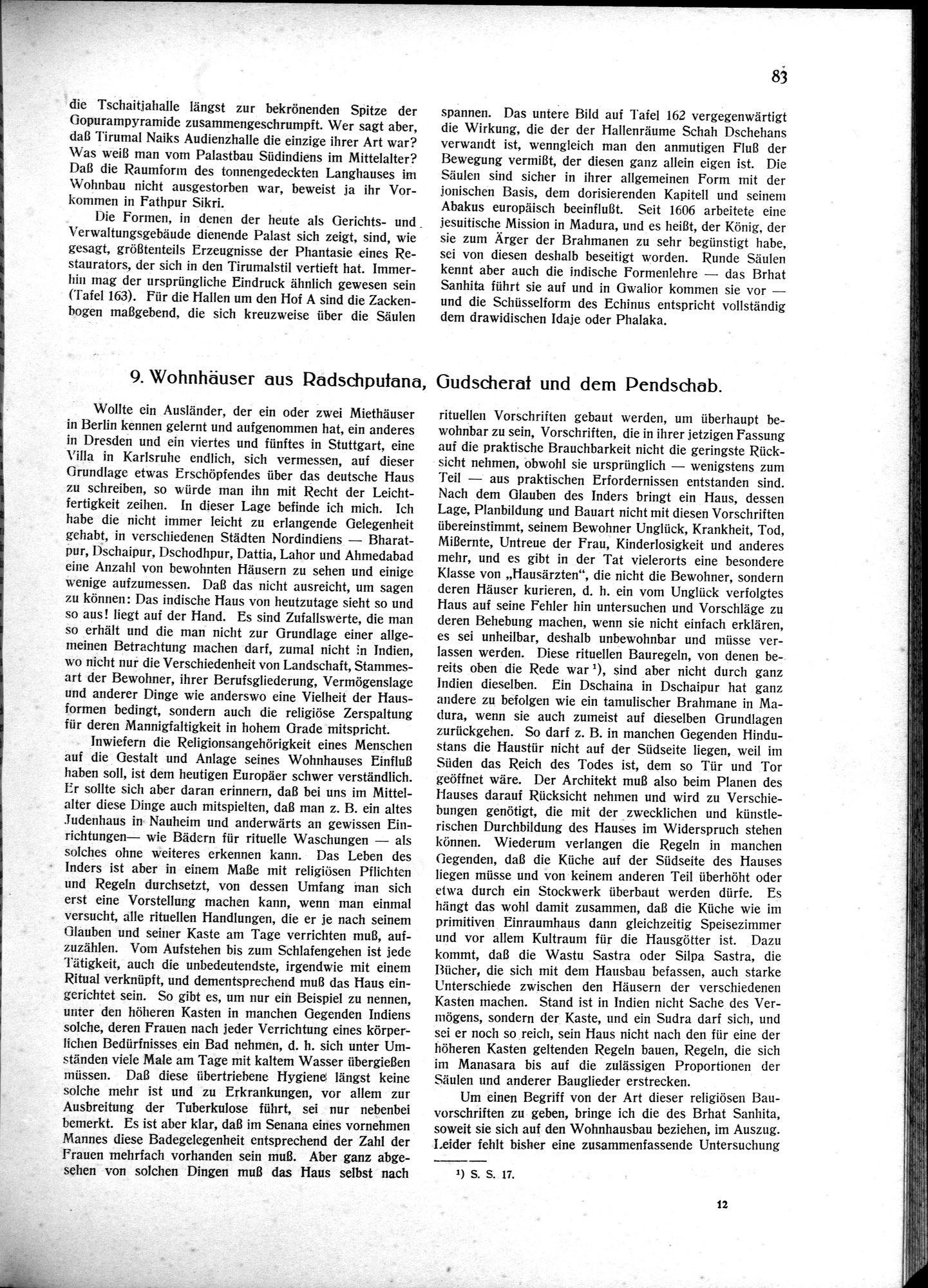 Indische Palaste und Wohnhauser : vol.1 / 93 ページ（白黒高解像度画像）