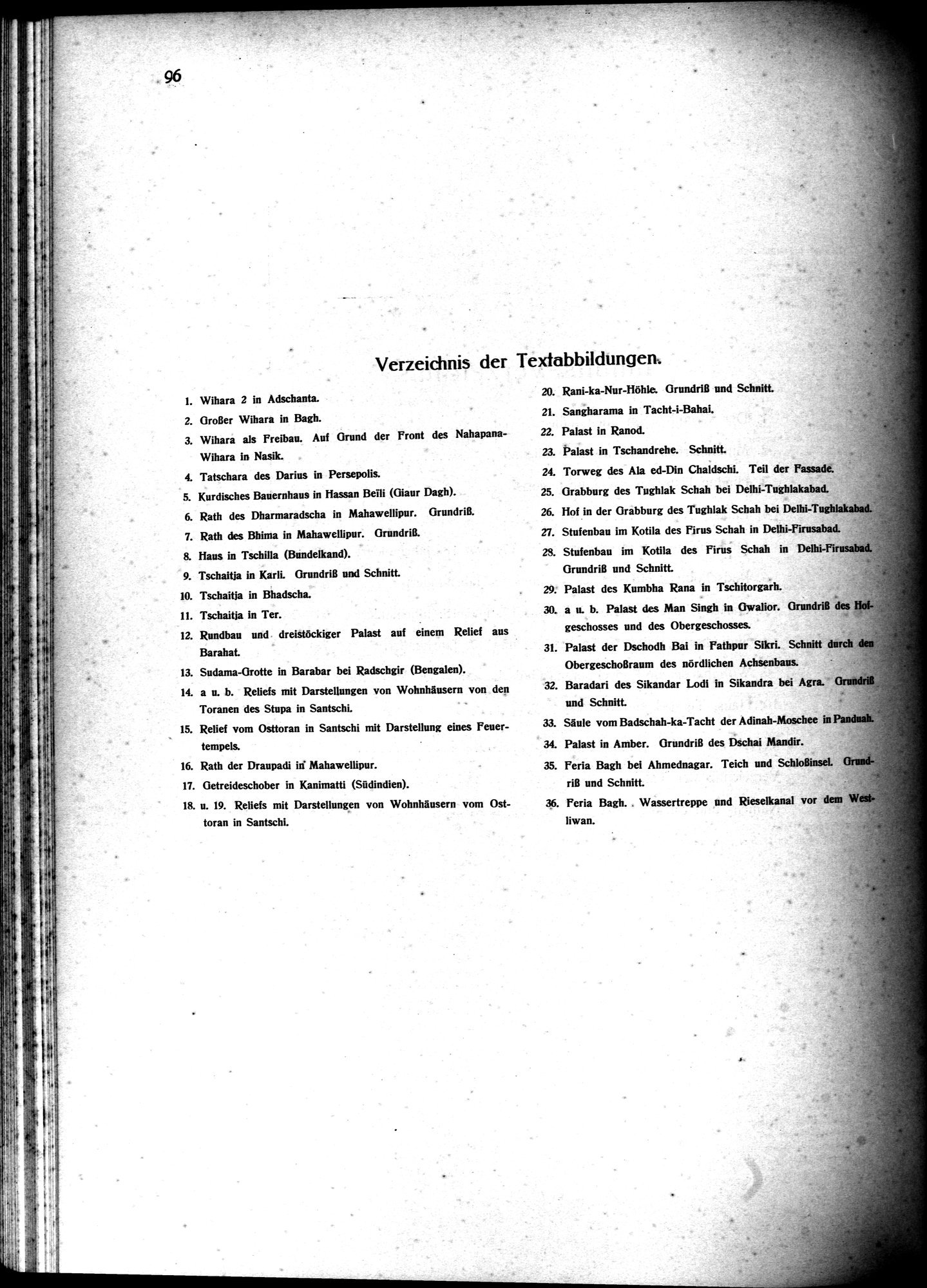 Indische Palaste und Wohnhauser : vol.1 / 106 ページ（白黒高解像度画像）