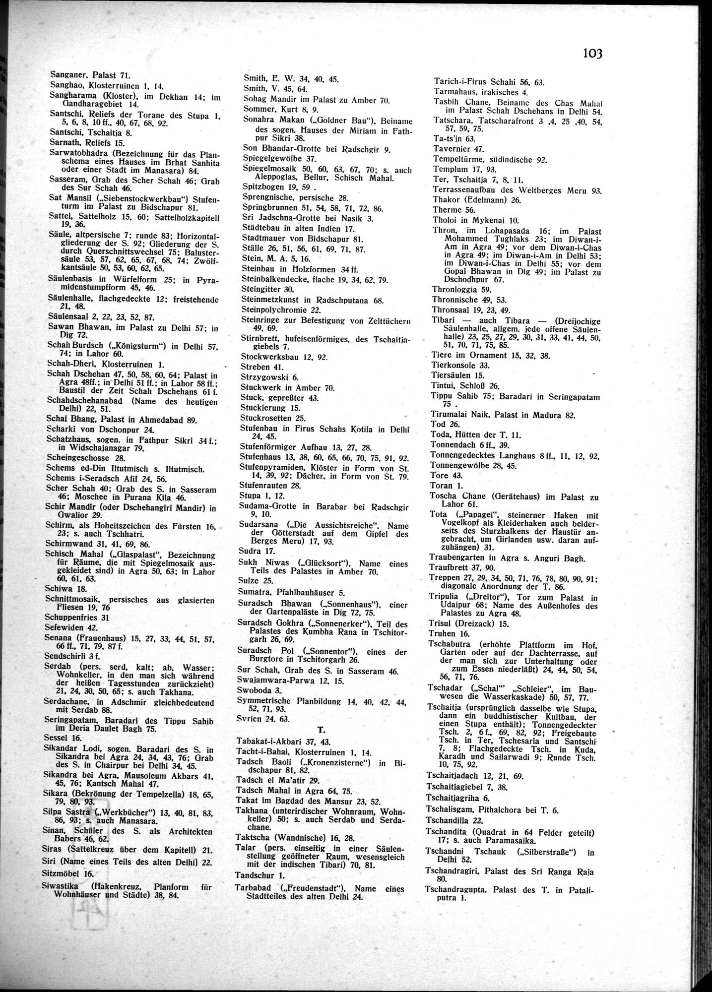 Indische Palaste und Wohnhauser : vol.1 / 113 ページ（白黒高解像度画像）