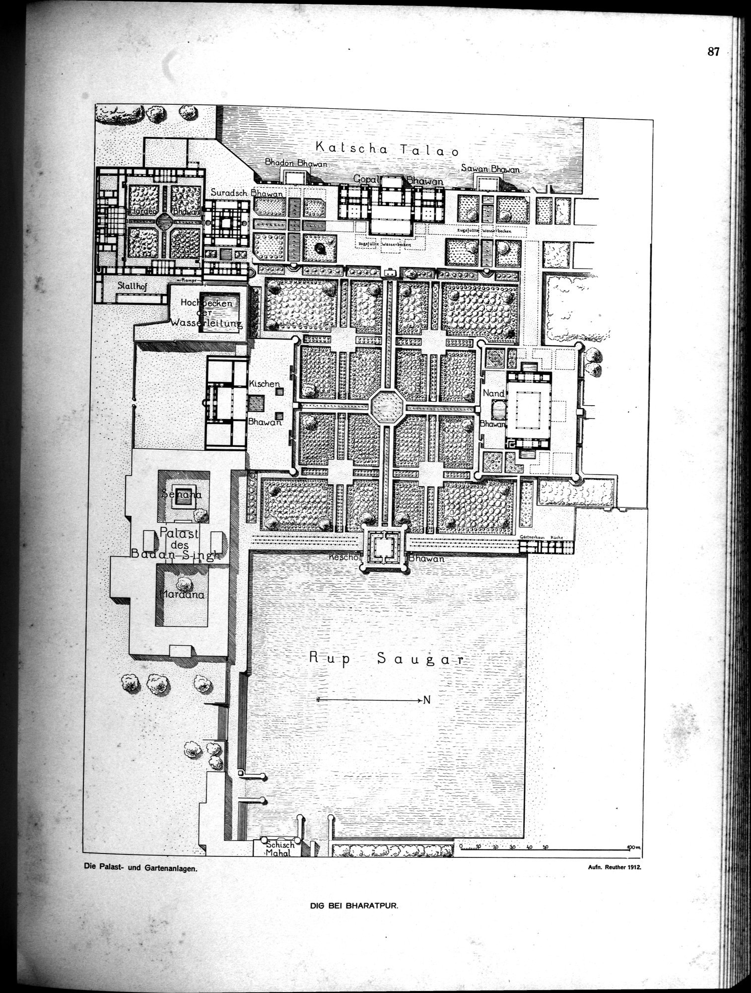 Indische Palaste und Wohnhauser : vol.1 / Page 203 (Grayscale High Resolution Image)