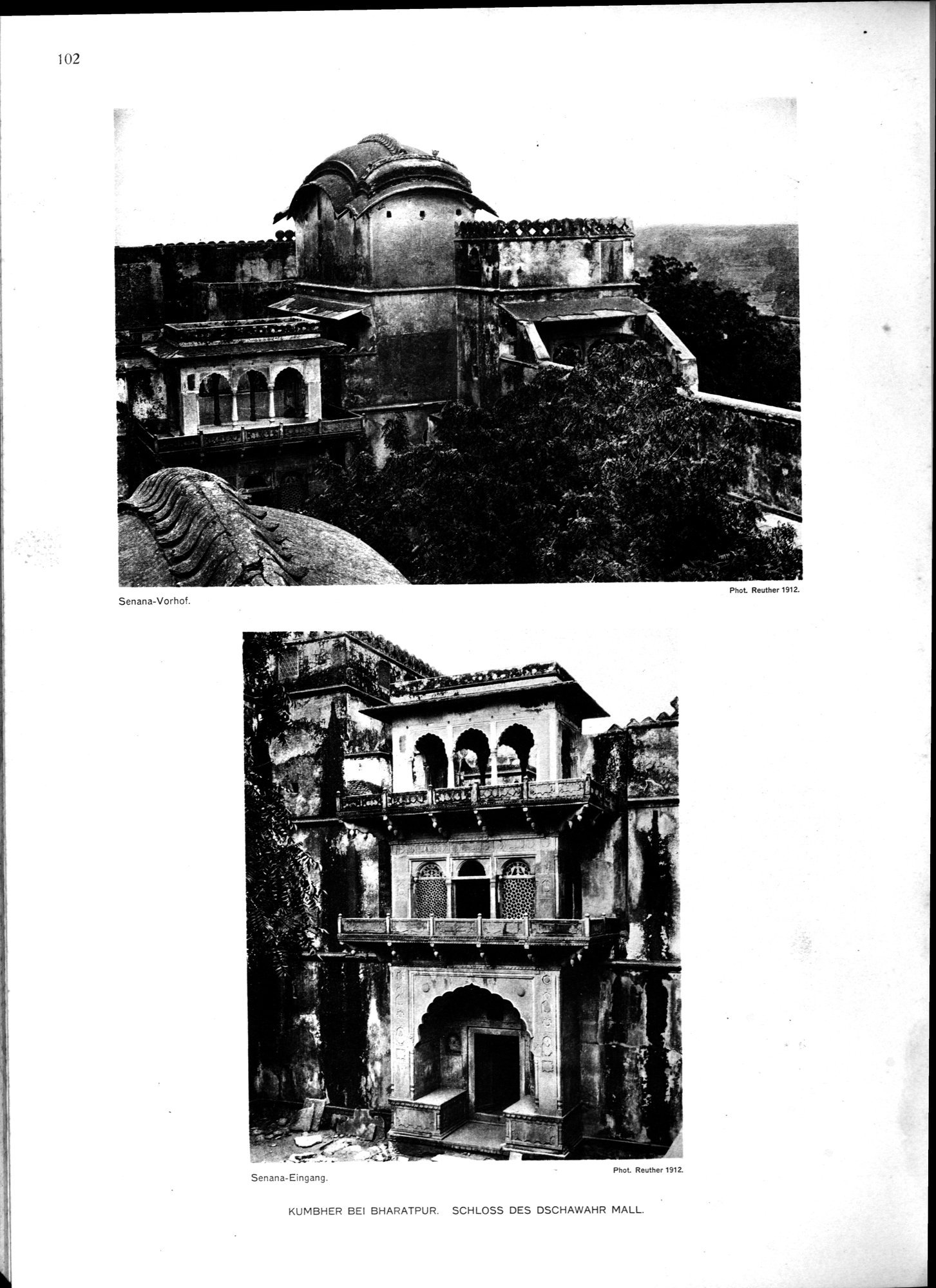 Indische Palaste und Wohnhauser : vol.1 / 218 ページ（白黒高解像度画像）