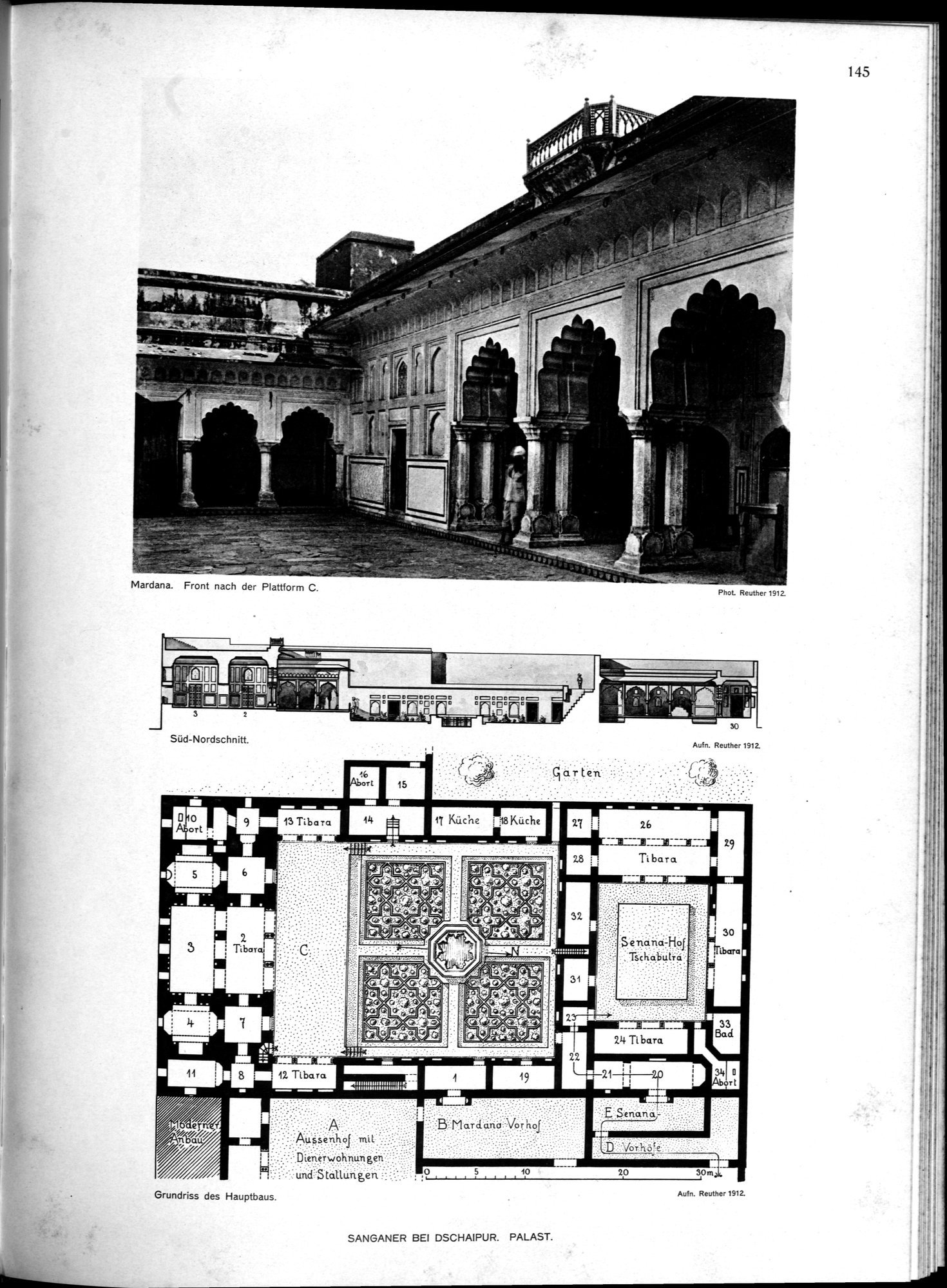Indische Palaste und Wohnhauser : vol.1 / Page 261 (Grayscale High Resolution Image)