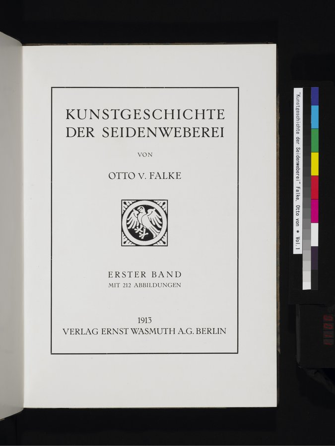 Kunstgeschichte der Seidenweberei : vol.1 / 11 ページ（カラー画像）