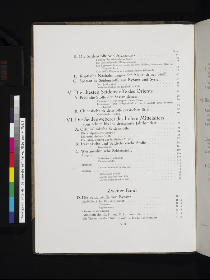 Kunstgeschichte der Seidenweberei : vol.1 / 16 ページ（カラー画像）