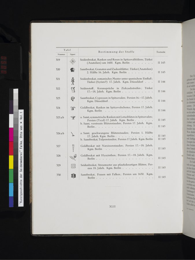 Kunstgeschichte der Seidenweberei : vol.1 / 50 ページ（カラー画像）
