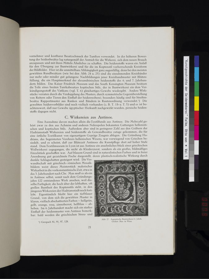 Kunstgeschichte der Seidenweberei : vol.1 / 79 ページ（カラー画像）