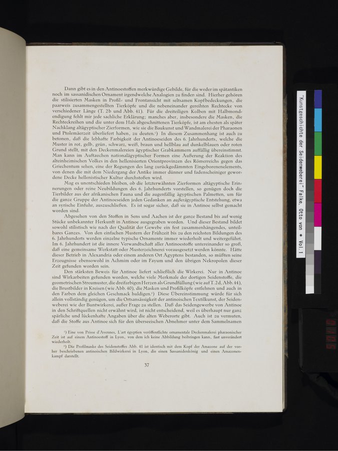Kunstgeschichte der Seidenweberei : vol.1 / 105 ページ（カラー画像）