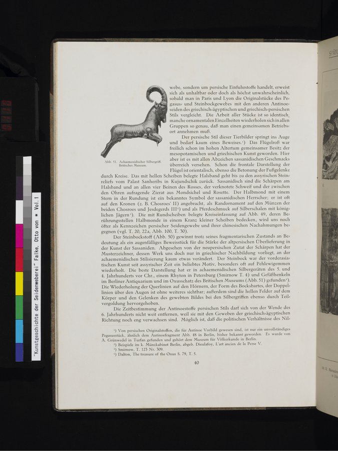 Kunstgeschichte der Seidenweberei : vol.1 / 110 ページ（カラー画像）