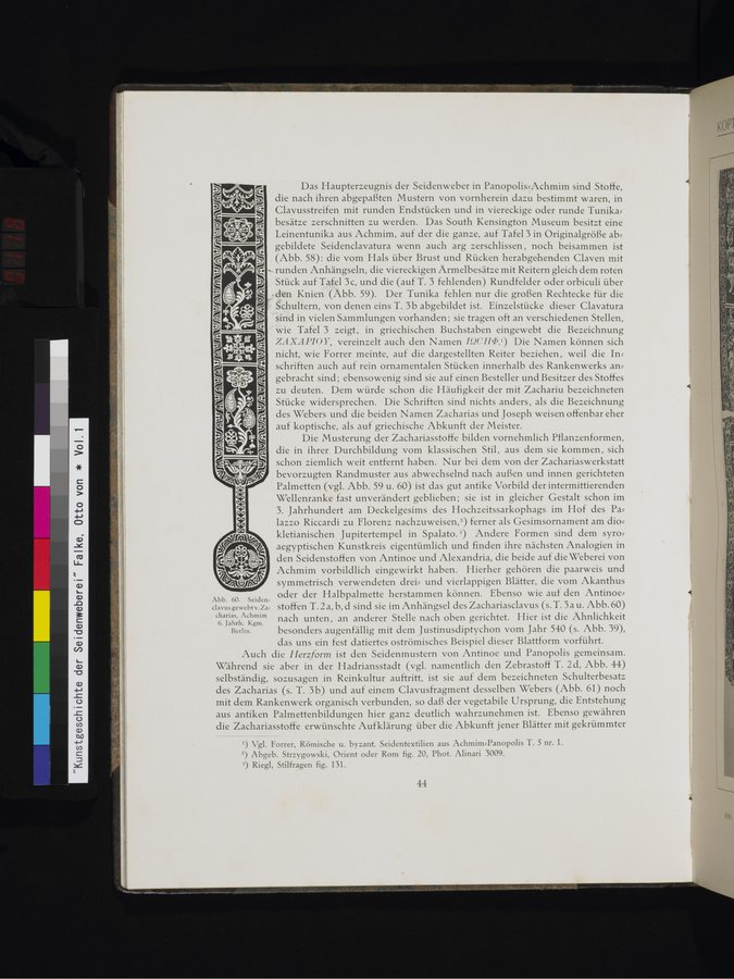 Kunstgeschichte der Seidenweberei : vol.1 / 118 ページ（カラー画像）
