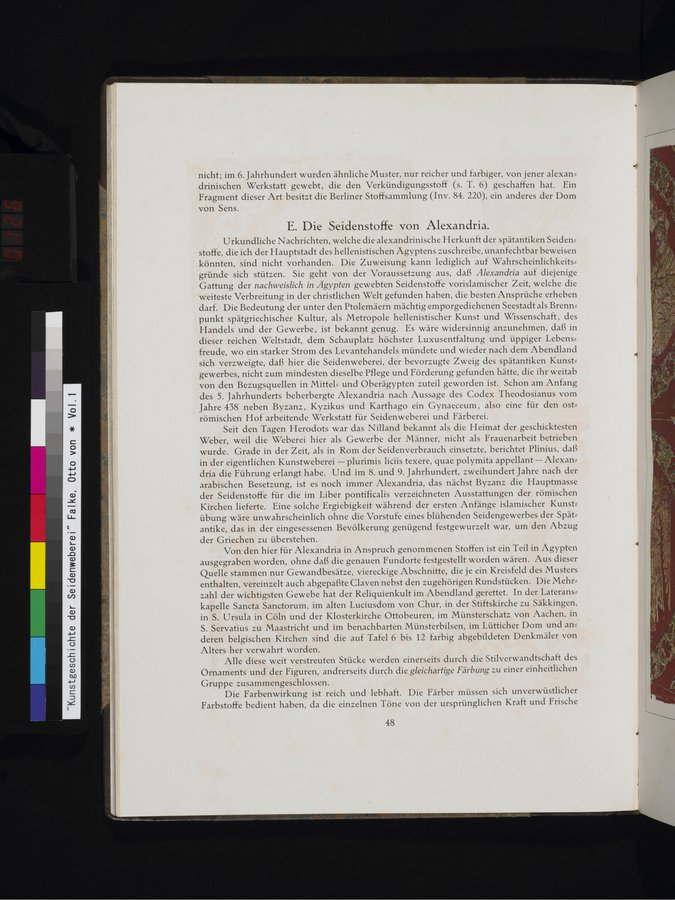 Kunstgeschichte der Seidenweberei : vol.1 / 126 ページ（カラー画像）