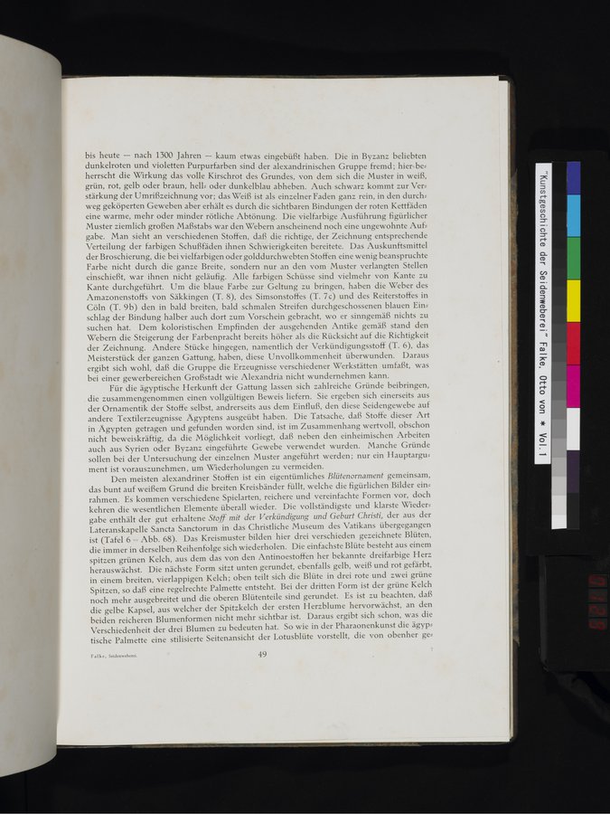 Kunstgeschichte der Seidenweberei : vol.1 / 129 ページ（カラー画像）