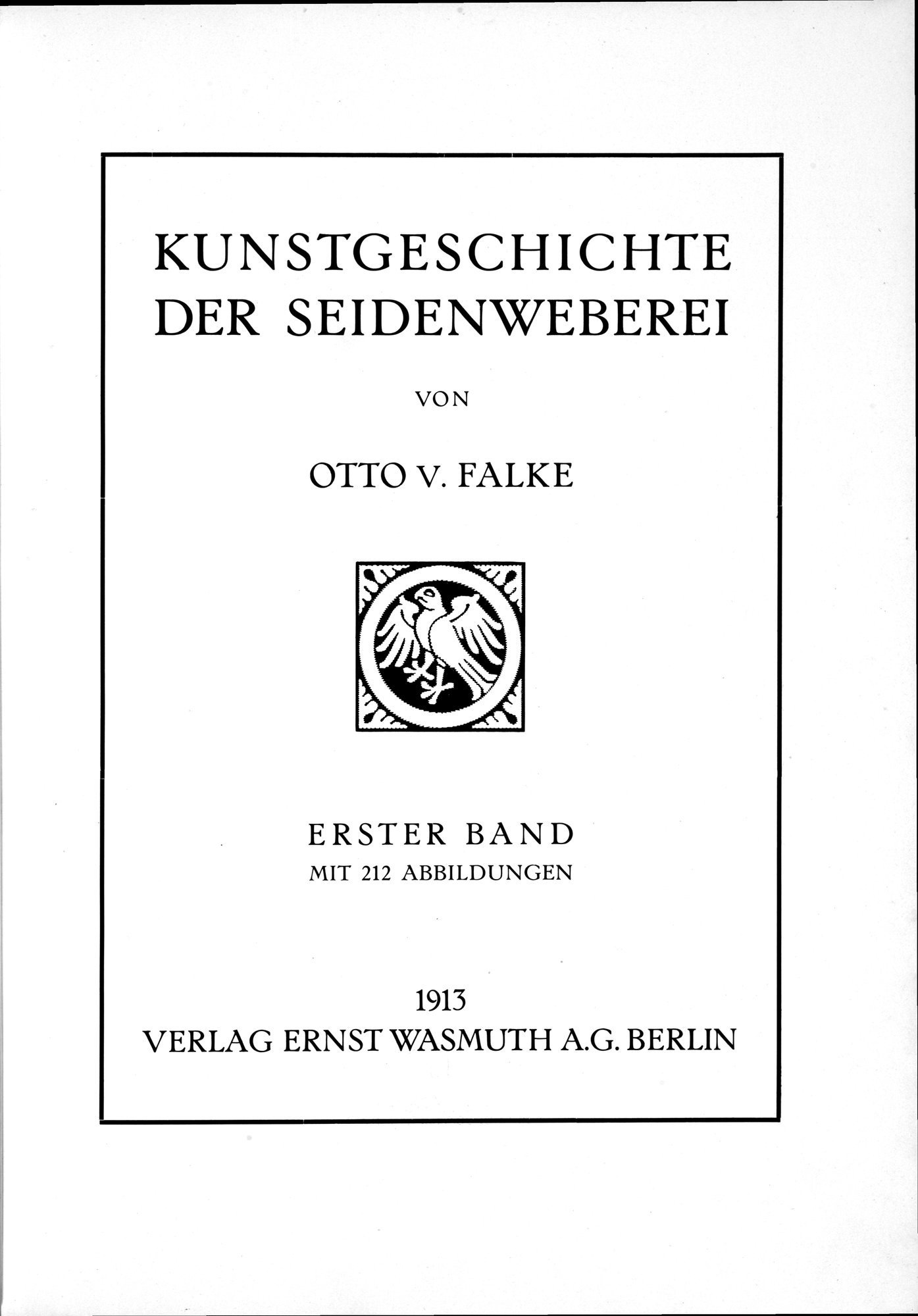Kunstgeschichte der Seidenweberei : vol.1 / 11 ページ（白黒高解像度画像）