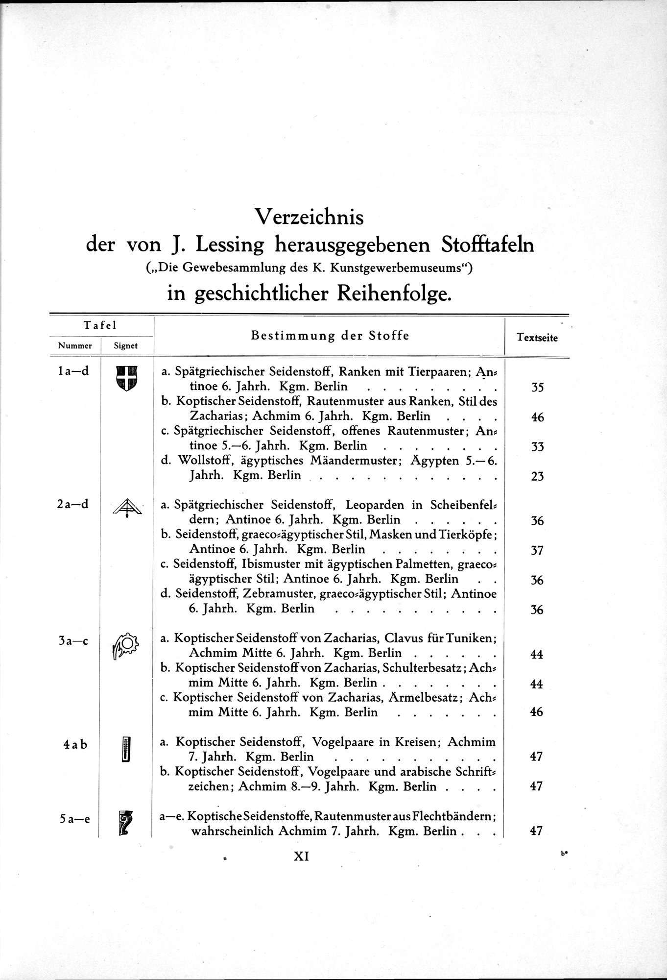 Kunstgeschichte der Seidenweberei : vol.1 / 19 ページ（白黒高解像度画像）