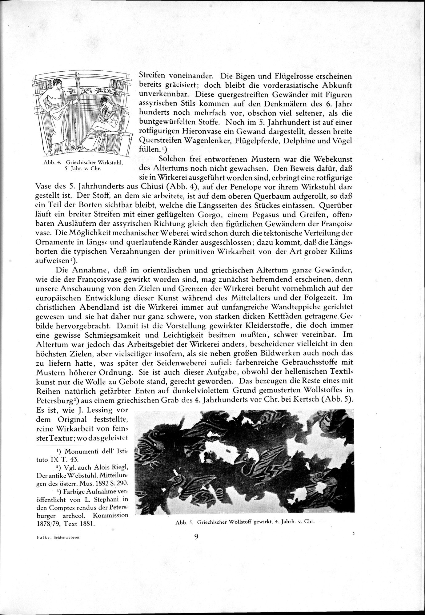 Kunstgeschichte der Seidenweberei : vol.1 / 61 ページ（白黒高解像度画像）