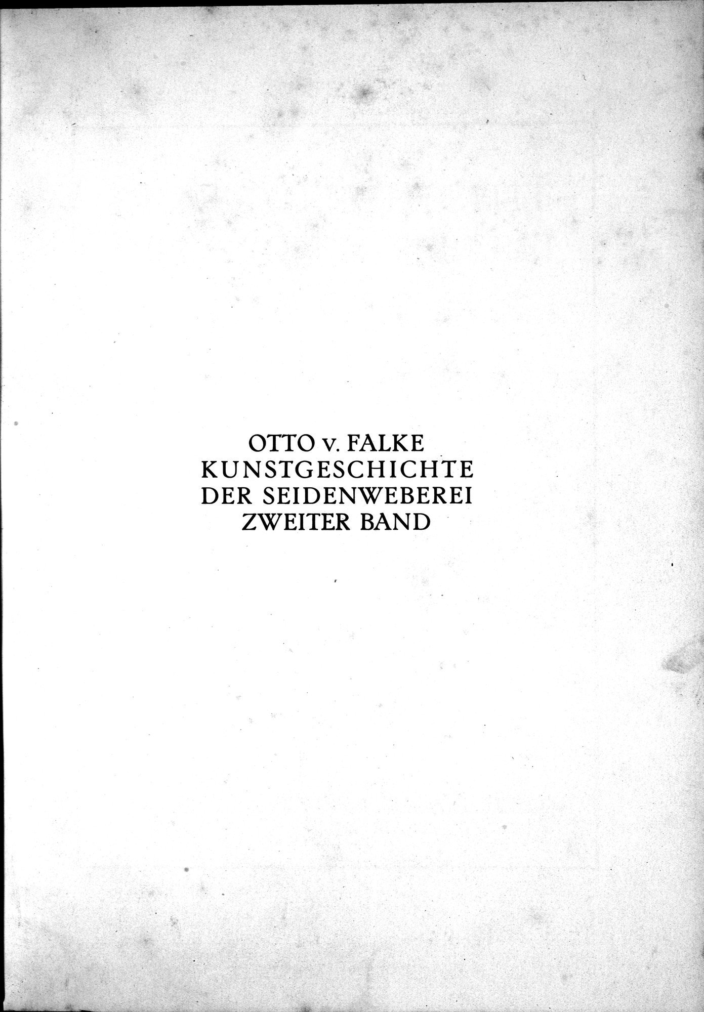 Kunstgeschichte der Seidenweberei : vol.2 / 7 ページ（白黒高解像度画像）