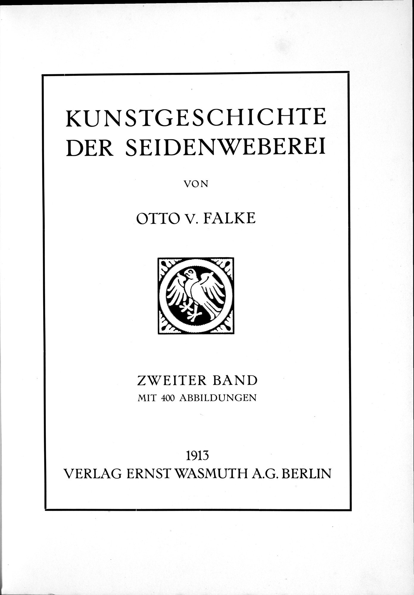 Kunstgeschichte der Seidenweberei : vol.2 / 9 ページ（白黒高解像度画像）
