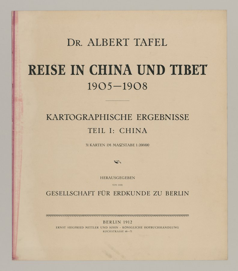 Reise in China und Tibet, 1905-1908 : vol.1 / 3 ページ（カラー画像）