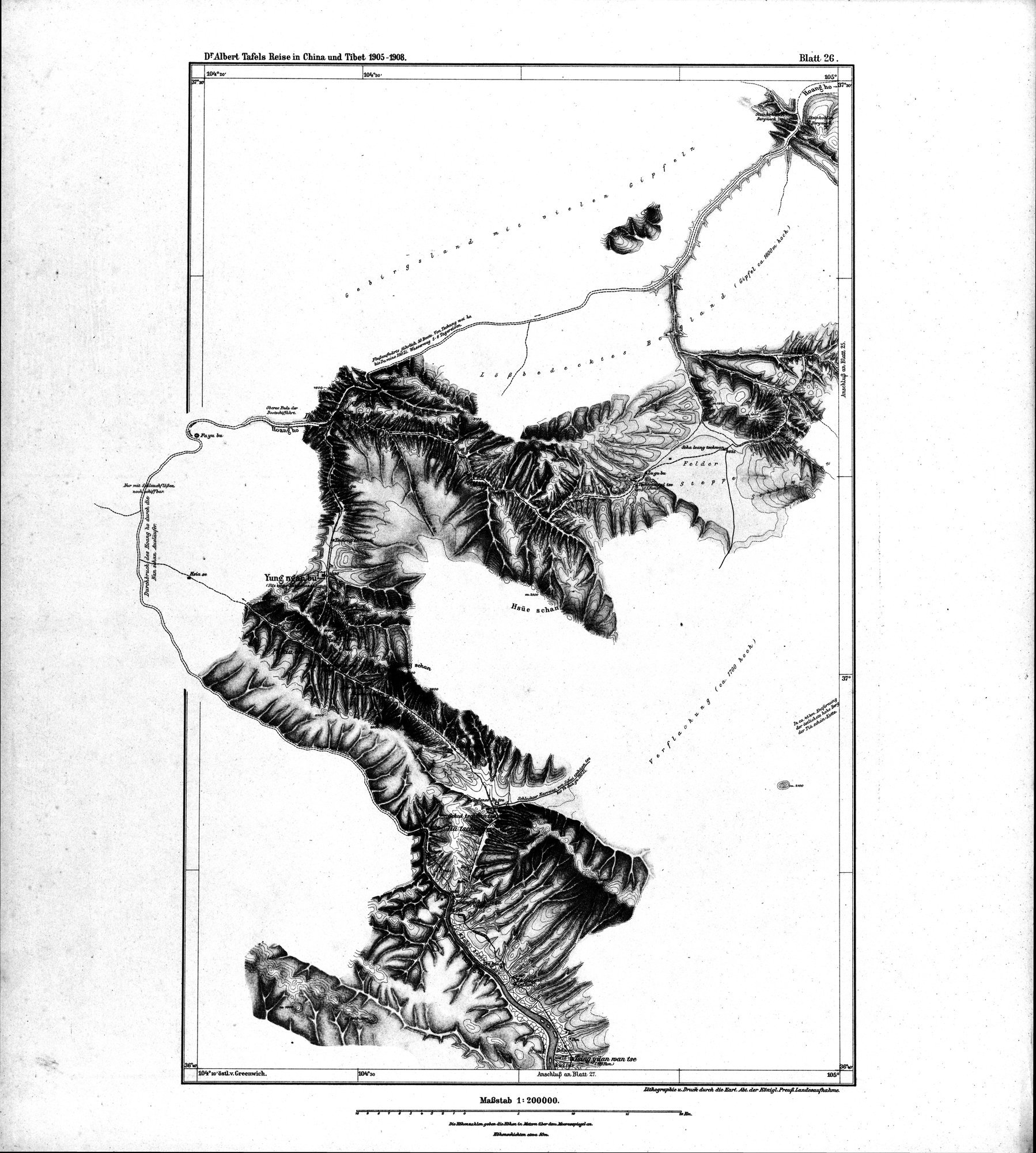 Reise in China und Tibet, 1905-1908 : vol.1 / 37 ページ（白黒高解像度画像）