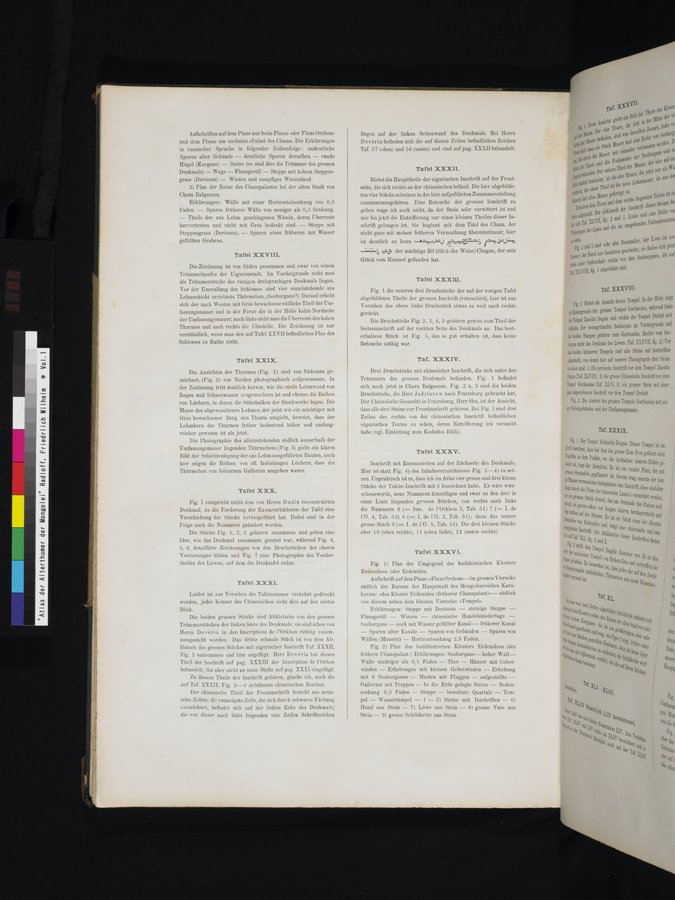 Atlas der Alterthümer der Mongolei : vol.1 / 180 ページ（カラー画像）