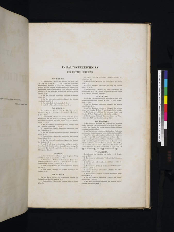 Atlas der Alterthümer der Mongolei : vol.1 / 227 ページ（カラー画像）