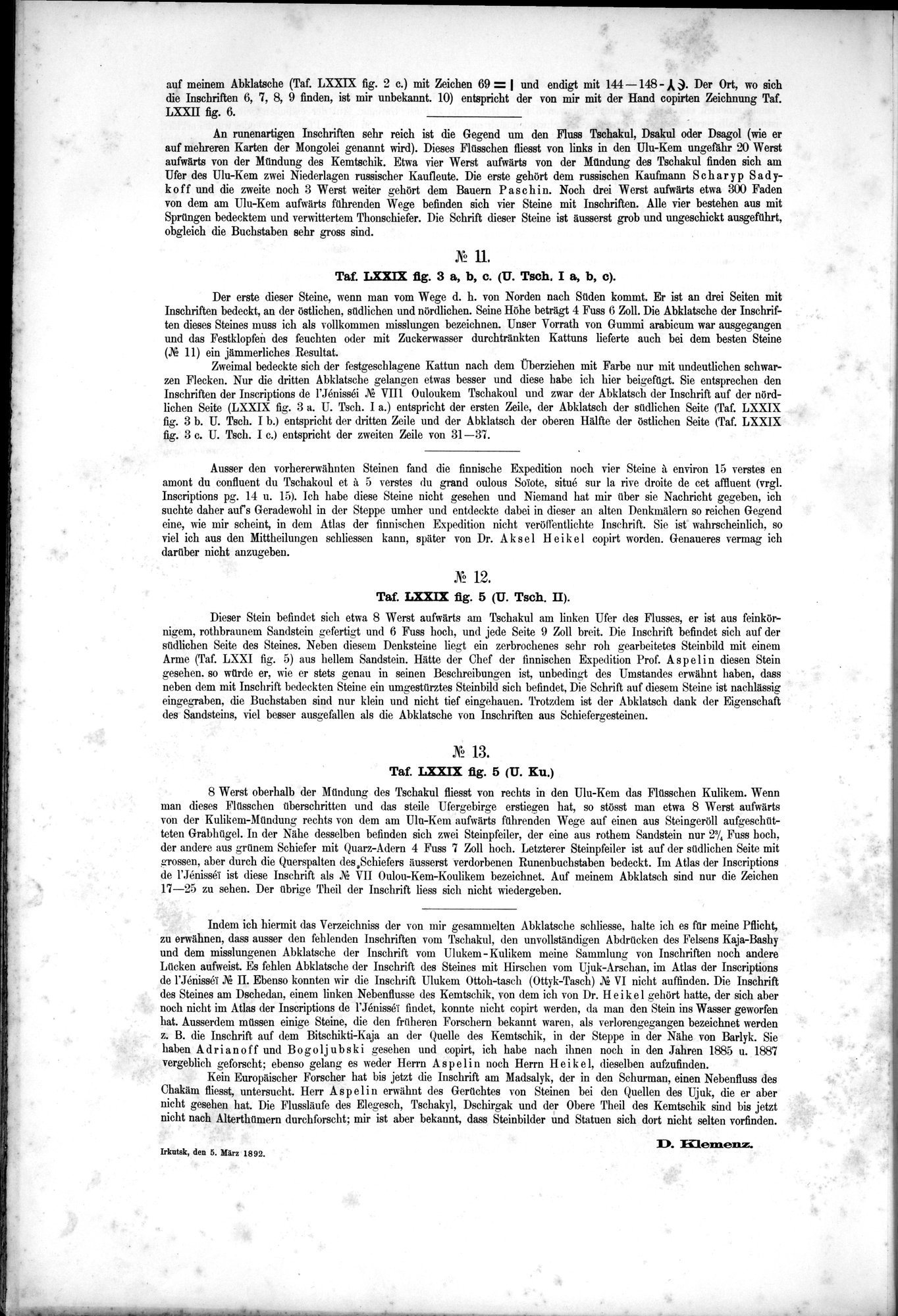 Atlas der Alterthümer der Mongolei : vol.1 / 186 ページ（白黒高解像度画像）