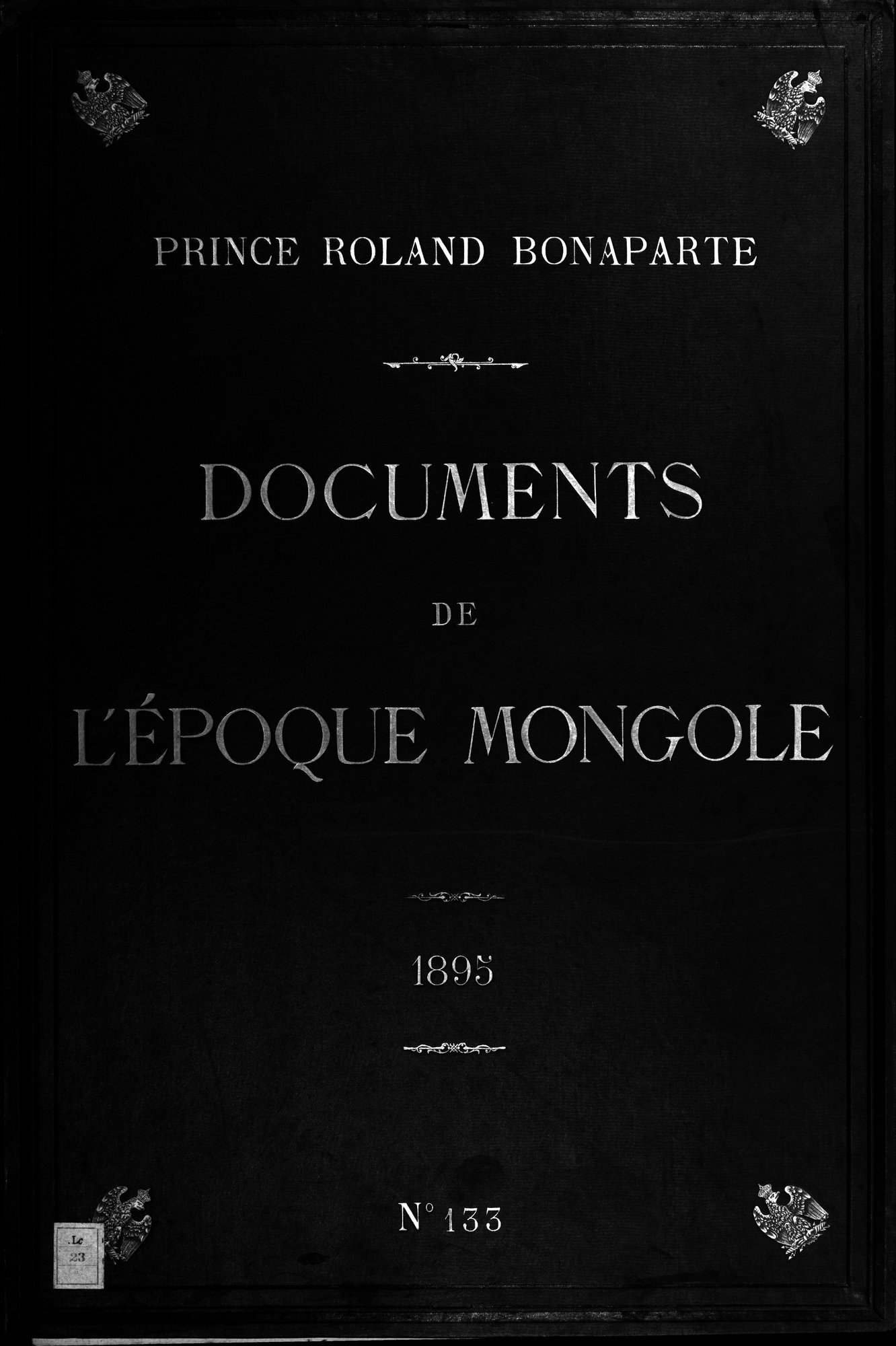 Documente de l'Époque Mongole des XIIIe et XIVe Siècle : vol.1 / Page 1 (Grayscale High Resolution Image)