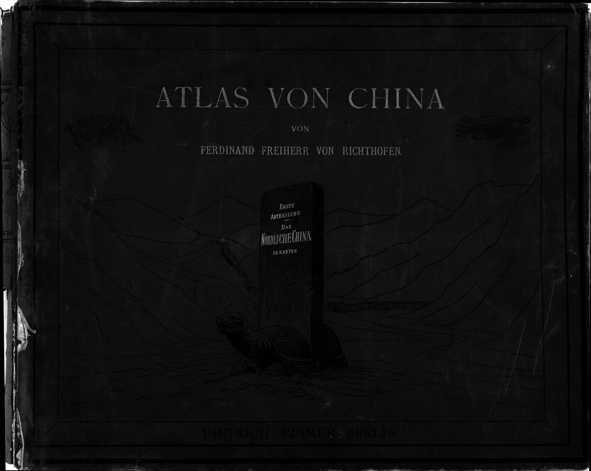 Atlas von China : vol.1 / 1 ページ（白黒高解像度画像）