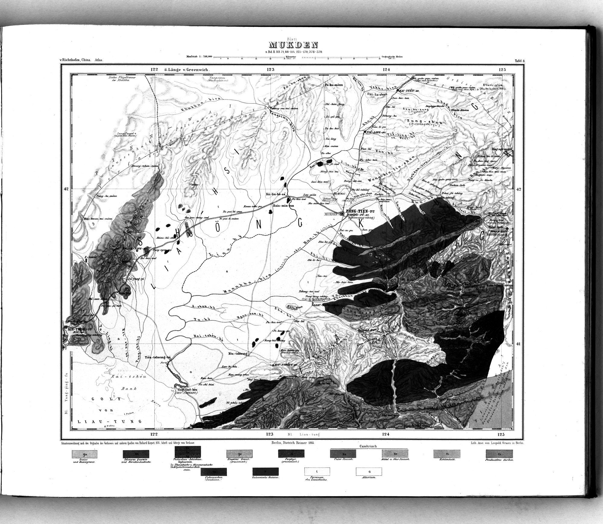 Atlas von China : vol.1 / 24 ページ（白黒高解像度画像）