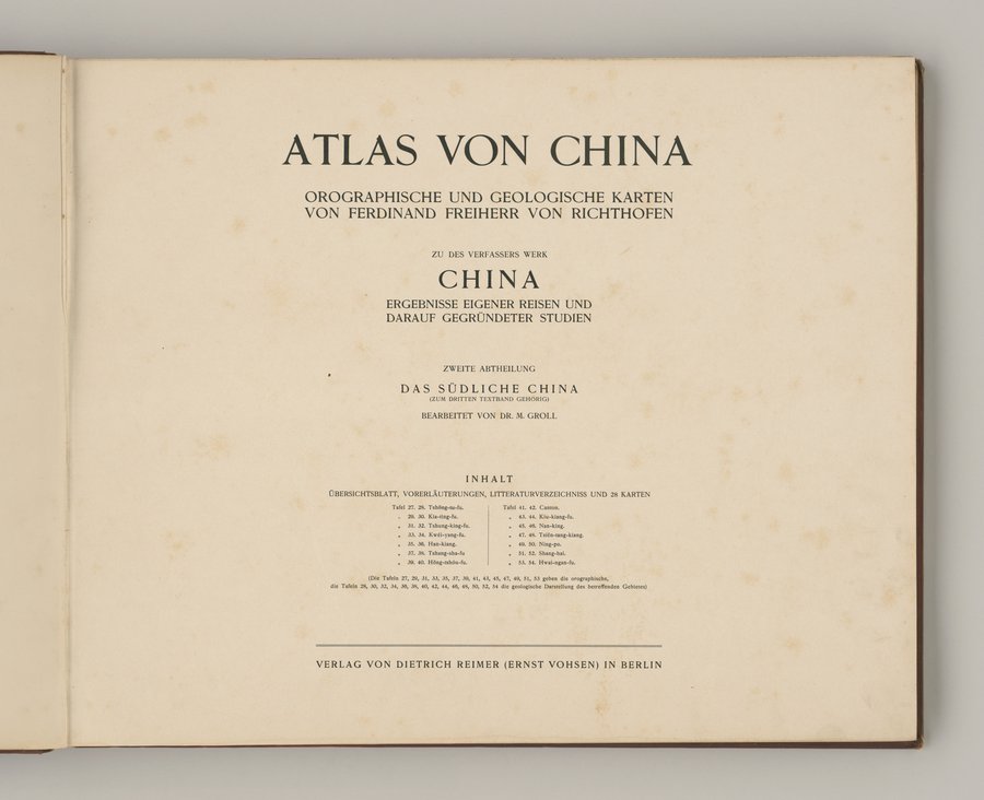 Atlas von China : vol.2 / 3 ページ（カラー画像）