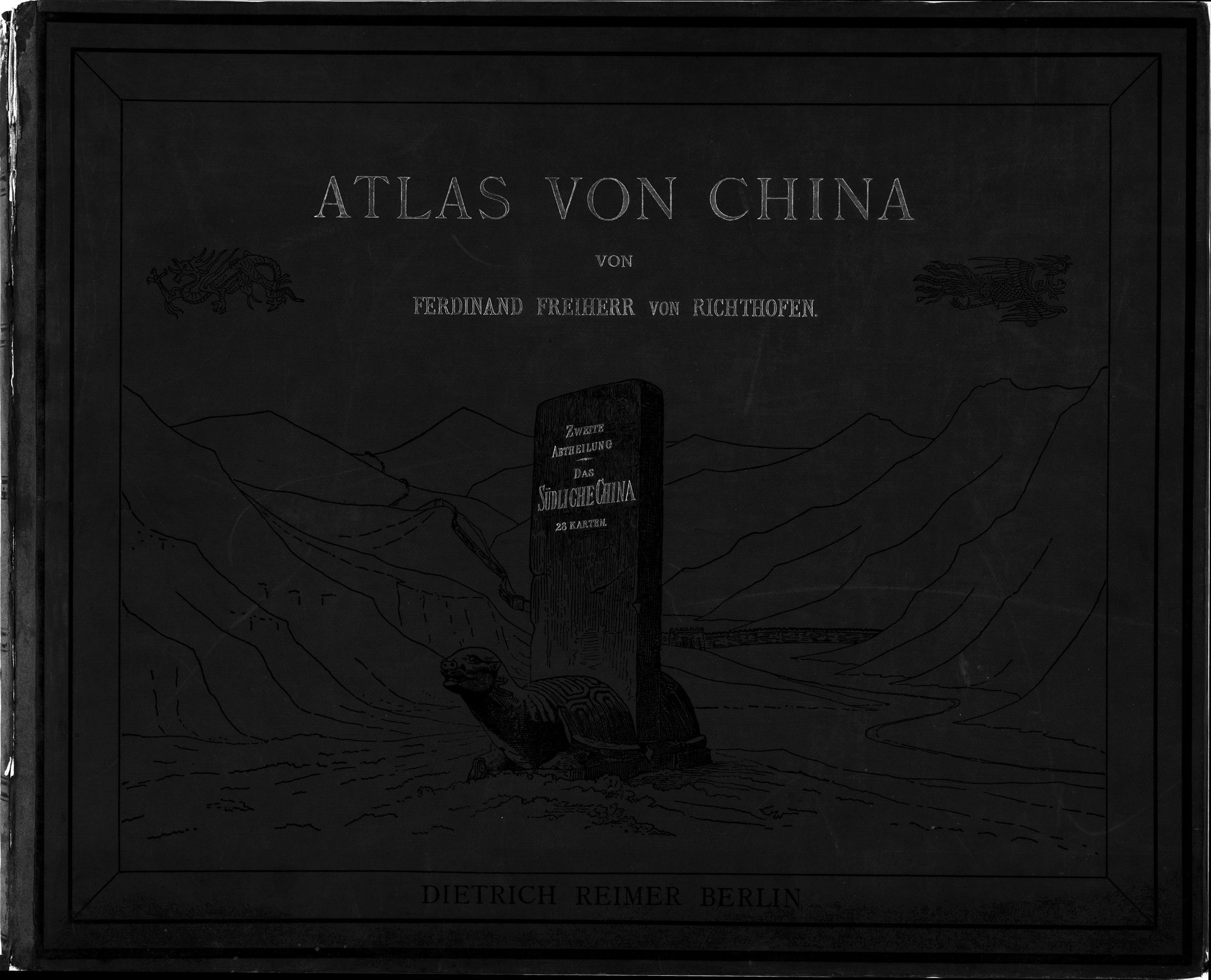 Atlas von China : vol.2 / 1 ページ（白黒高解像度画像）