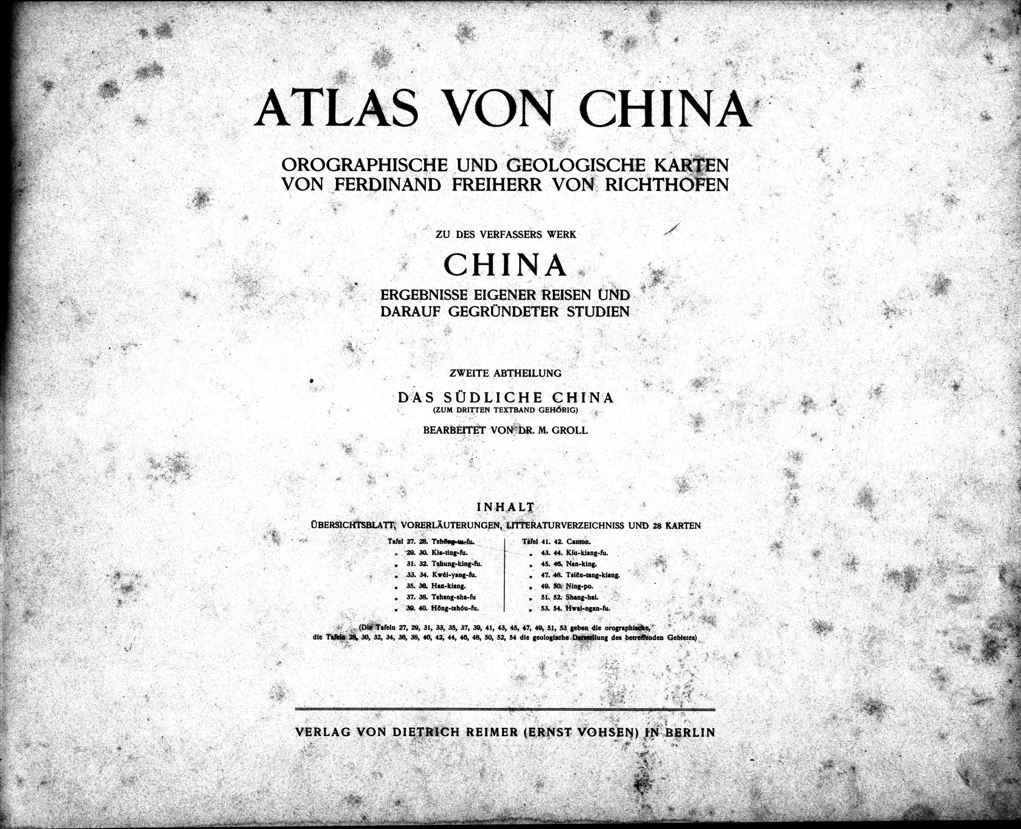 Atlas von China : vol.2 / 3 ページ（白黒高解像度画像）