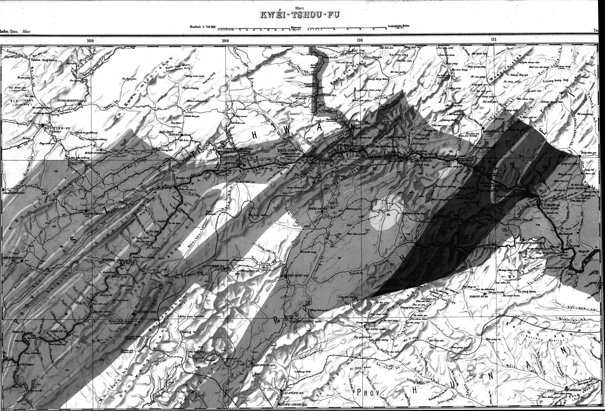 Atlas von China : vol.2 / 18 ページ（白黒高解像度画像）