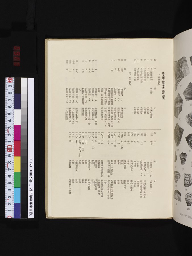 塔里木盆地考古記 : vol.1 / 365 ページ（カラー画像）