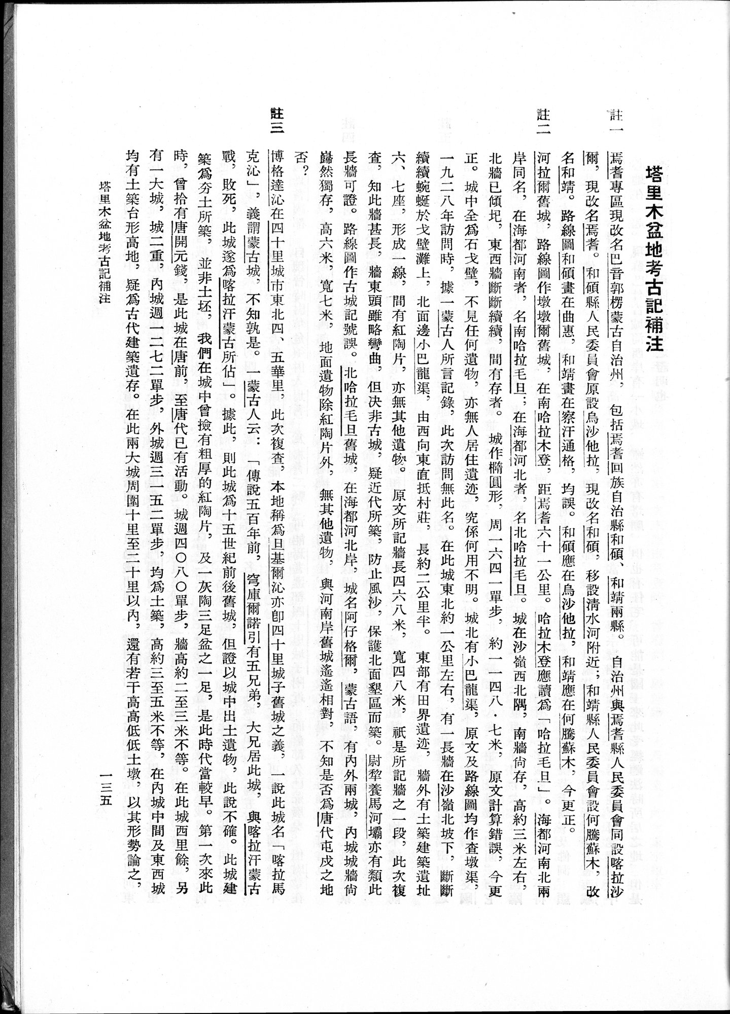 塔里木盆地考古記 : vol.1 / 199 ページ（白黒高解像度画像）