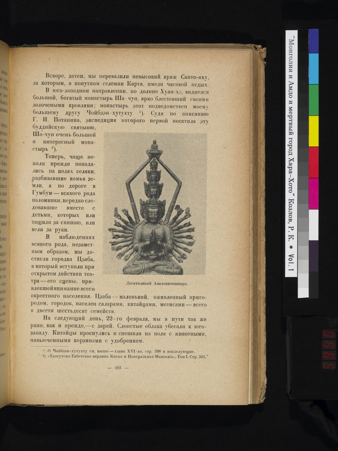 Mongoliya i Amdo i mertby gorod Khara-Khoto : vol.1 / 565 ページ（カラー画像）