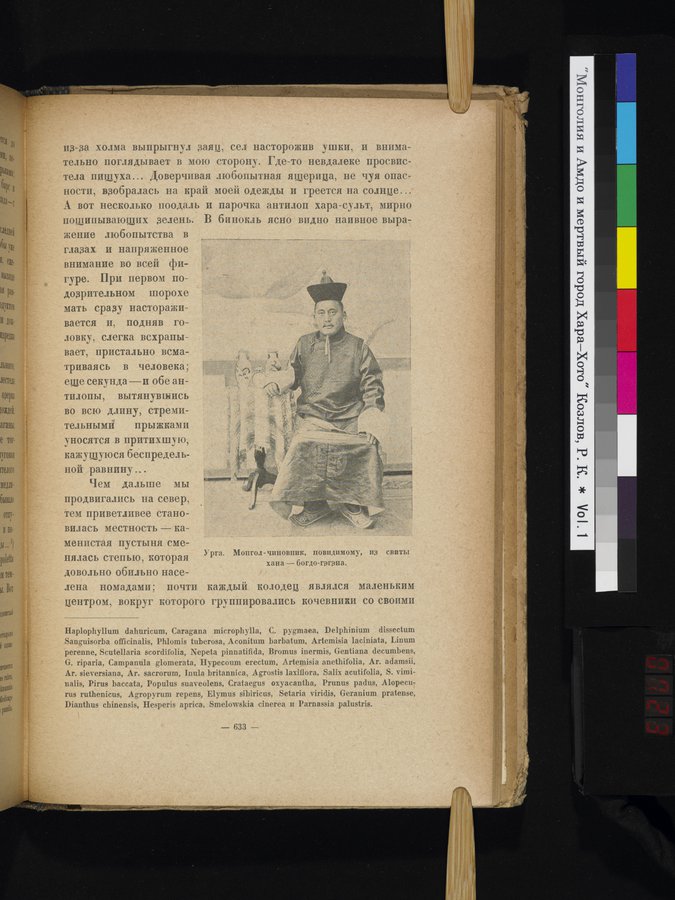 Mongoliya i Amdo i mertby gorod Khara-Khoto : vol.1 / 723 ページ（カラー画像）