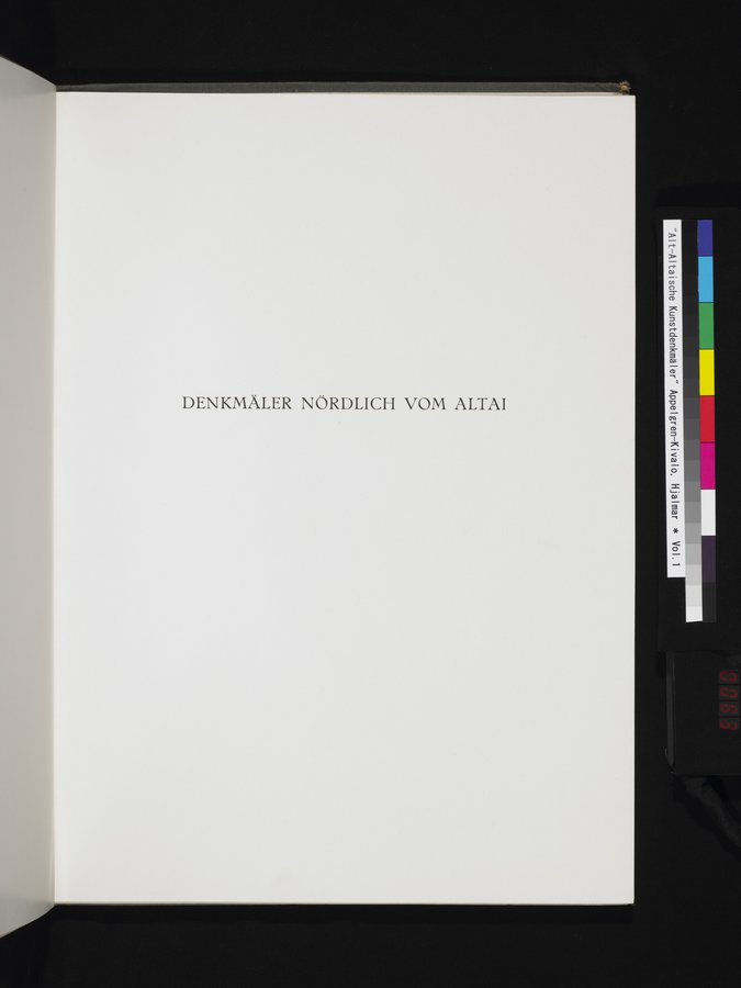 Alt-Altaische Kunstdenkmäler : vol.1 / 63 ページ（カラー画像）