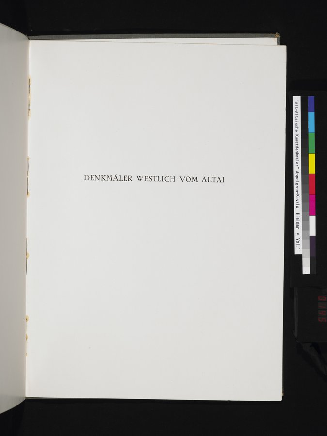 Alt-Altaische Kunstdenkmäler : vol.1 / 138 ページ（カラー画像）