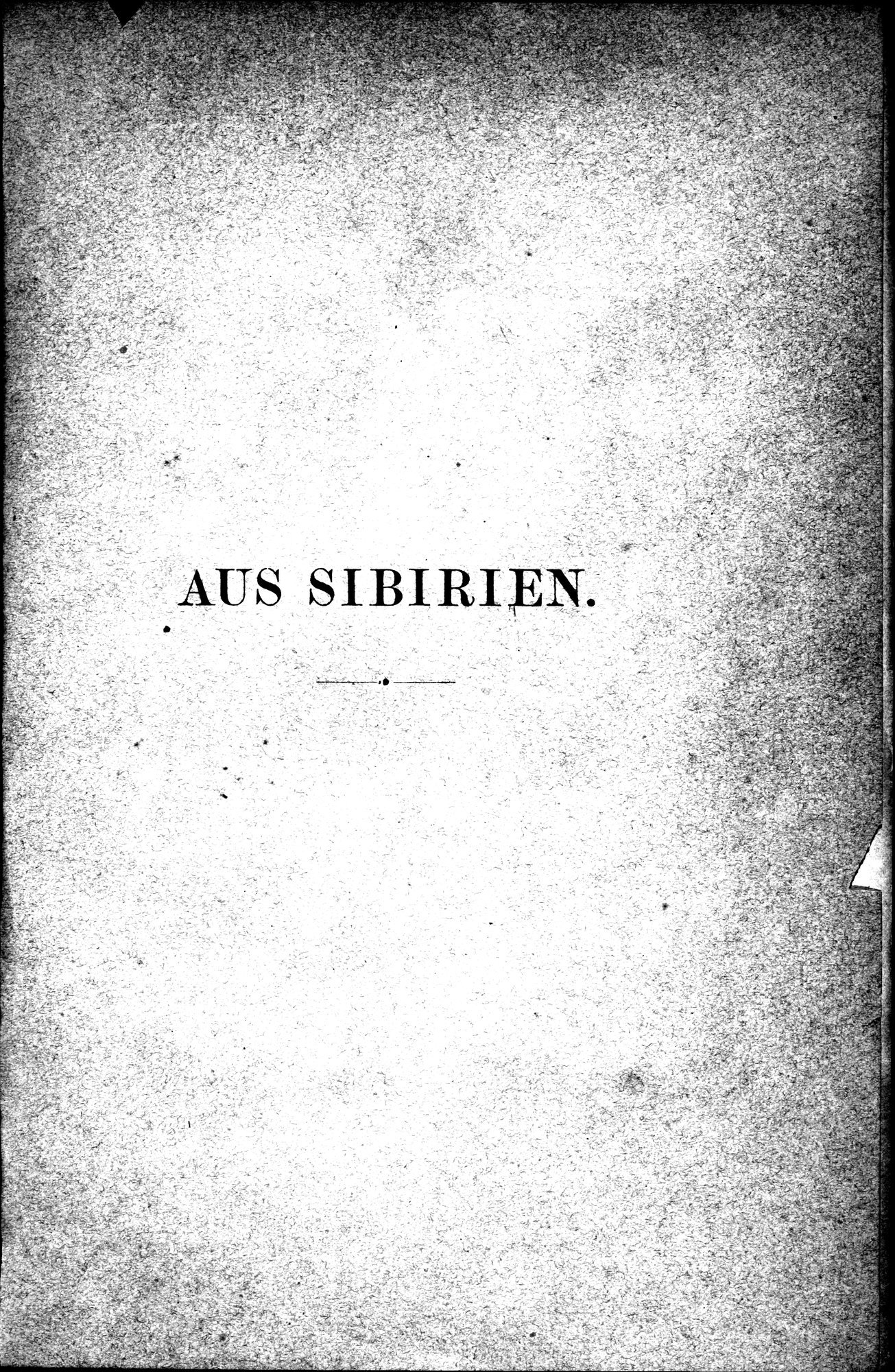 Aus Siberien : vol.1 / 7 ページ（白黒高解像度画像）