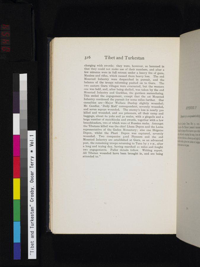 Tibet and Turkestan : vol.1 / 454 ページ（カラー画像）