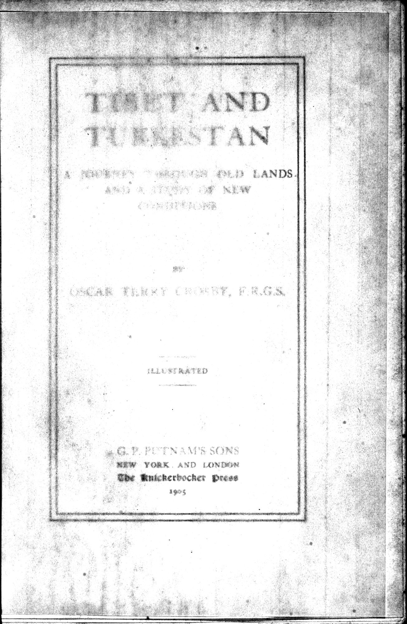 Tibet and Turkestan : vol.1 / 11 ページ（白黒高解像度画像）