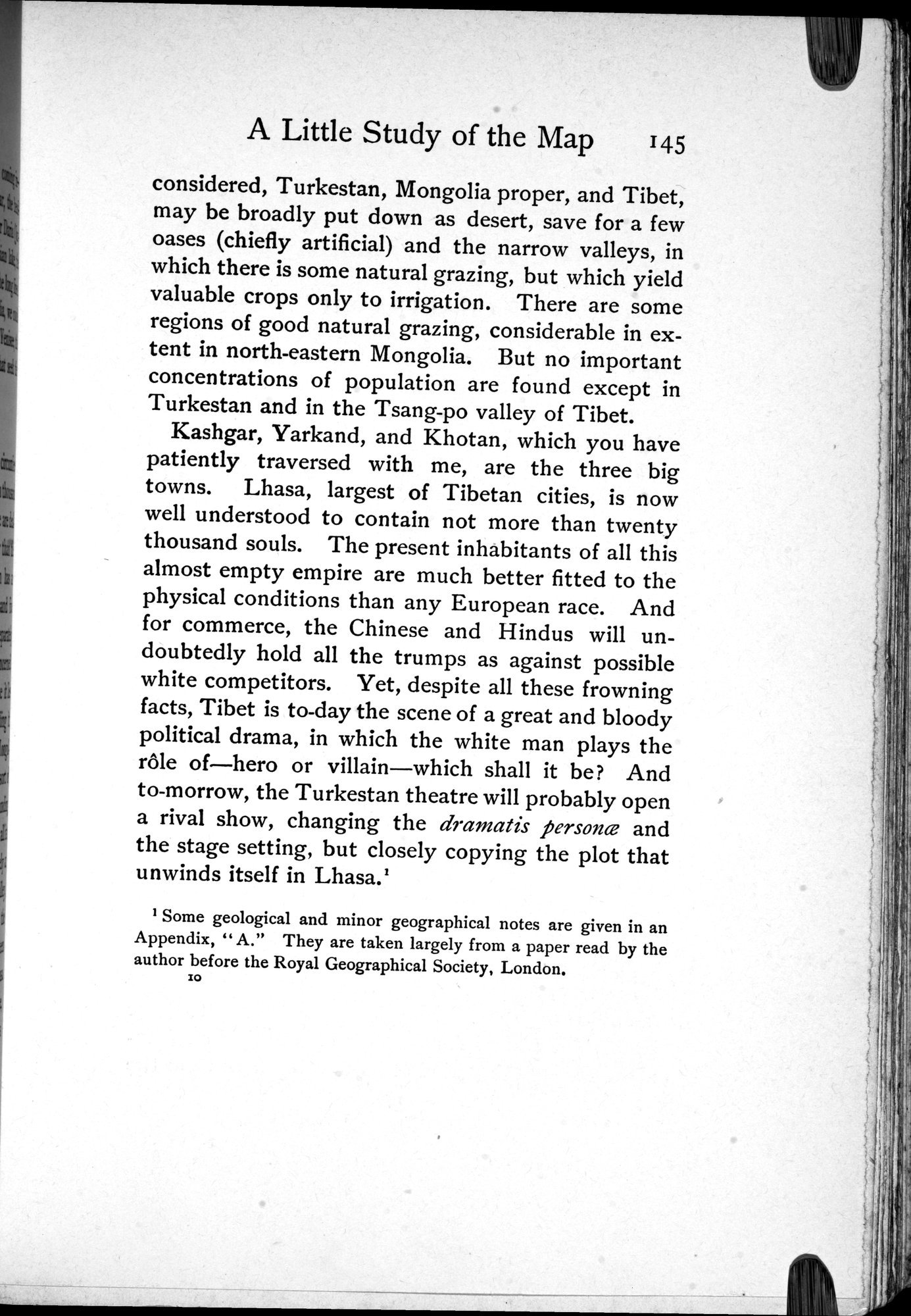 Tibet and Turkestan : vol.1 / 235 ページ（白黒高解像度画像）