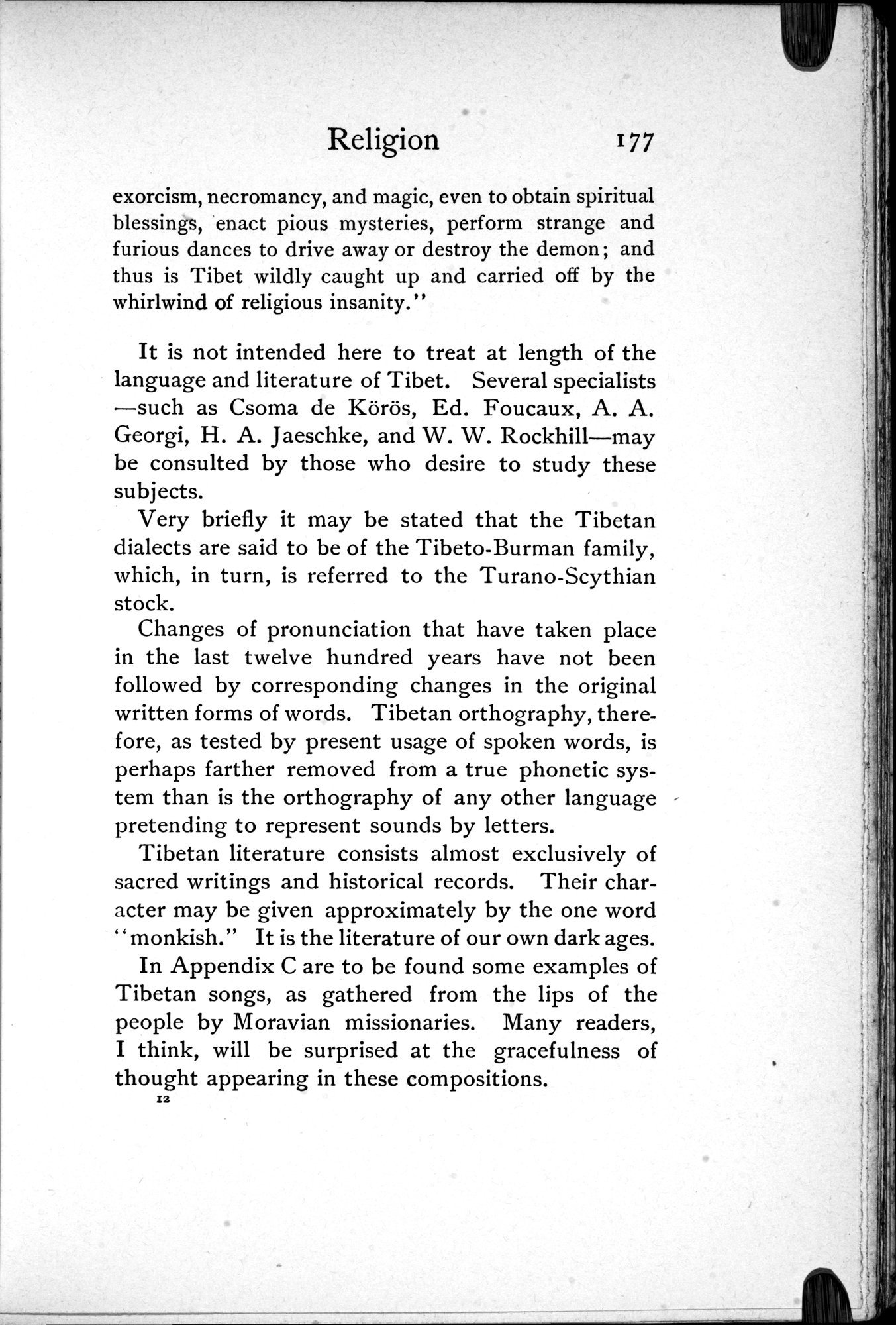 Tibet and Turkestan : vol.1 / 279 ページ（白黒高解像度画像）