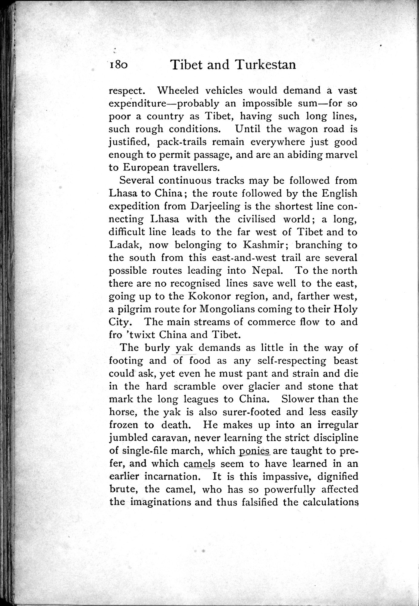 Tibet and Turkestan : vol.1 / 282 ページ（白黒高解像度画像）