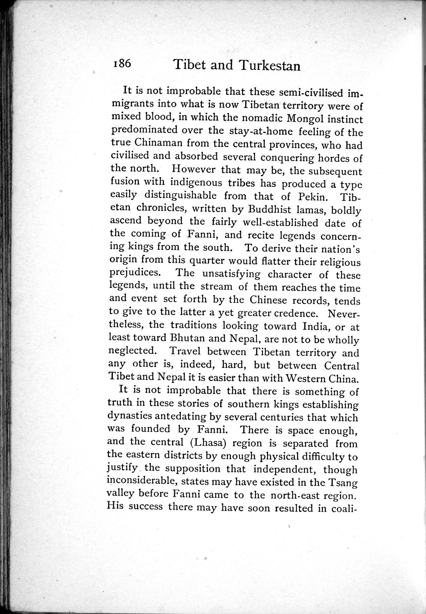 Tibet and Turkestan : vol.1 / 290 ページ（白黒高解像度画像）
