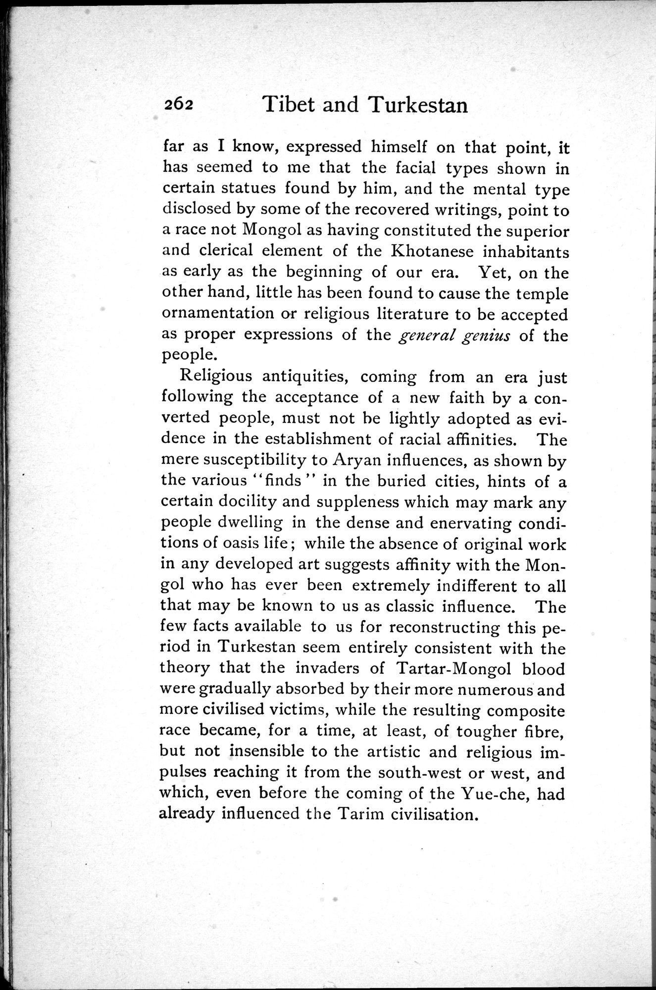 Tibet and Turkestan : vol.1 / 398 ページ（白黒高解像度画像）