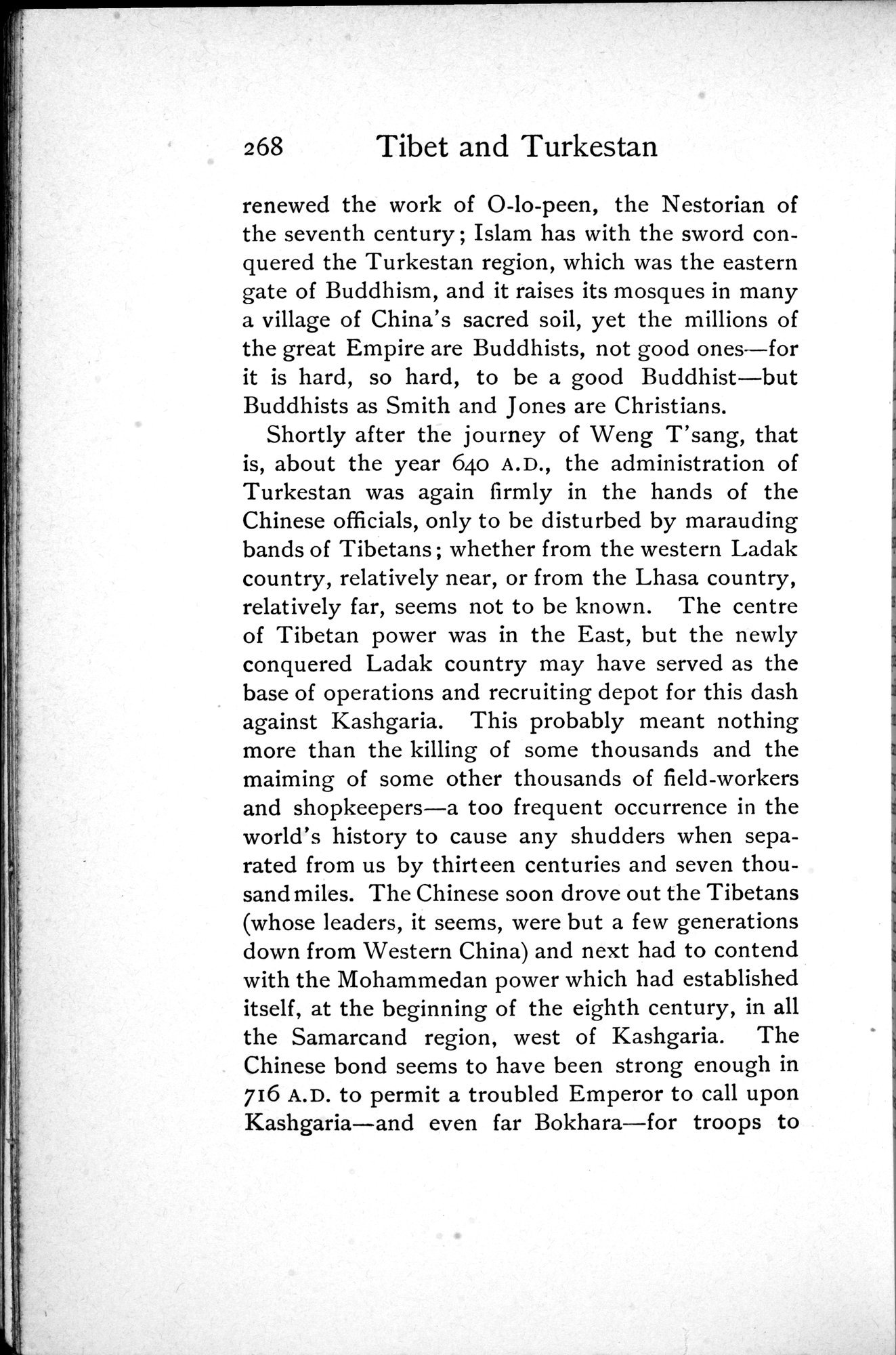 Tibet and Turkestan : vol.1 / 406 ページ（白黒高解像度画像）